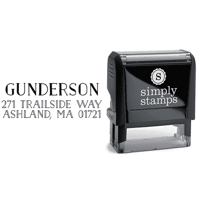 Gunderson Return Address Stamp - alternate view
