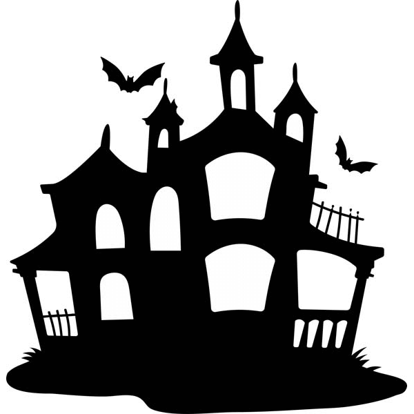 Haunted Mansion Halloween 2" x 2" Craft Stamp
