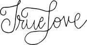Hand Lettered True Love Stamp