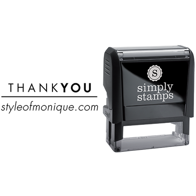 Thank You with Custom Text Business Stamp