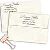Nettles Deco Handwritten Address Stamp Imprint Example