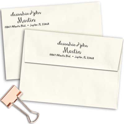 Martin Handwritten Address Stamp - alternate view