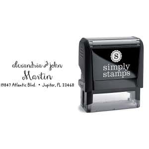 Martin Handwritten Address Stamp Body and Imprint
