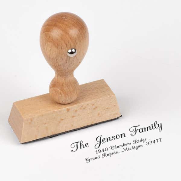 Jenson Family Handwritten Address European Stamp body at angle