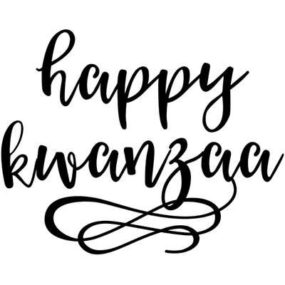 Happy Kwanzaa Craft Stamp   | 2" x 2"