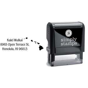 Hawaii Return Address Stamp Body and Design