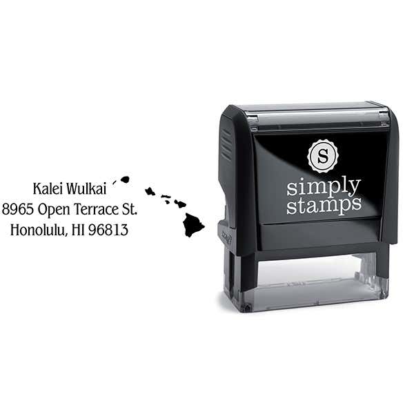 Hawaii Return Address Stamp Body and Design