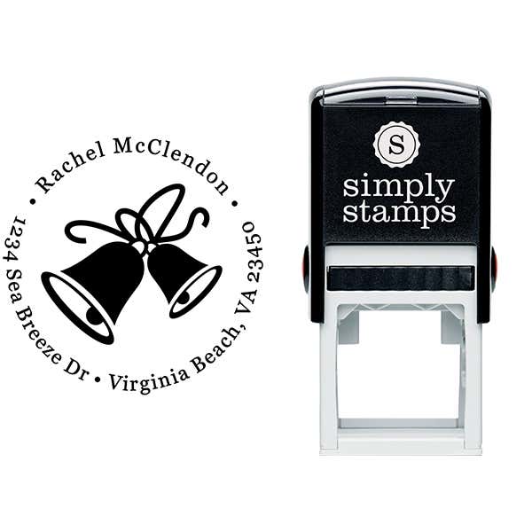 Double Bells Return Address Stamp Body and Imprint
