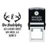 Antlers Festive Holiday Return Address Stamp Body and Design