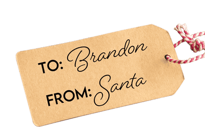 To From Santa Custom Holiday Craft Stamp - alternate view