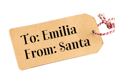 To From Santa Personalized Holiday Craft Stamp - alternate view
