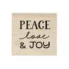 Peace Love Joy 1.5" Holiday Craft Stamp