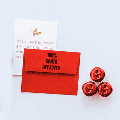 100% Santa Approved Holiday Craft Stamp - alternate view