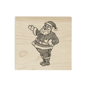 Santa Illustration 1.5" Holiday Craft Stamp