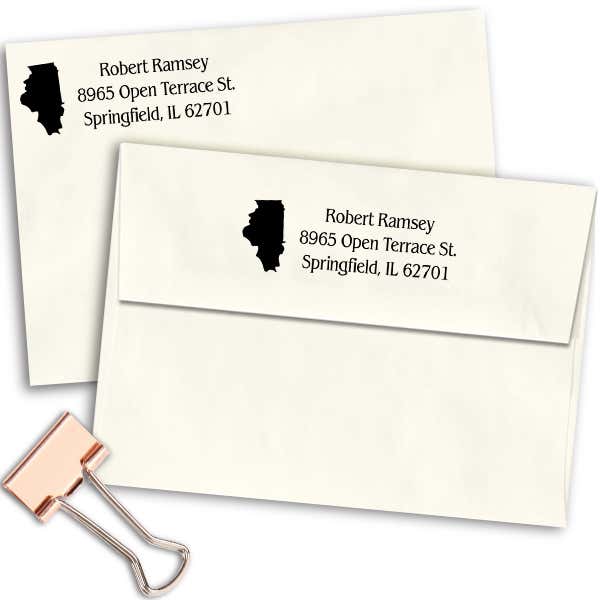 Illinois Return Address Stamp Imprint Example