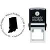 Indiana Round Address Stamp Body and Design