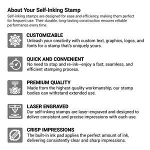 Top Quality impressions with every stamp 
