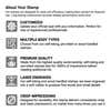 The quality and long-lasting nature of each stamp