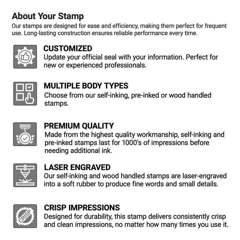The benefits of ordering a stamp from Simply Stamps