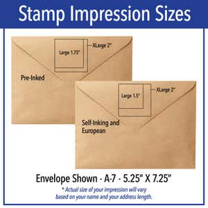 Stamp Impression Size Options