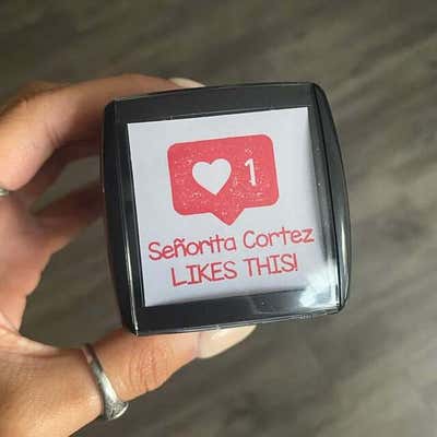 Instagram Like Grading Teacher Stamp - alternate view