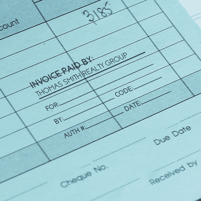 Invoiced Paid By Custom Business Name Form Stamp Lifestyle
