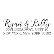 Kelly Script Address Stamp