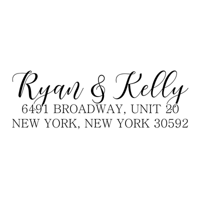 Kelly Script Address Stamp