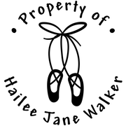 Property of Ballet Slipper Stamp