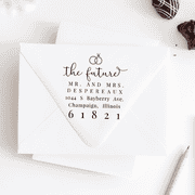 Future Mr. and Mrs. Rings Address Stamp