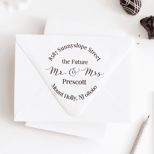 Future Mr. and Mrs. Address Stamp