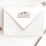 'We Do' Wedding Address Stamp