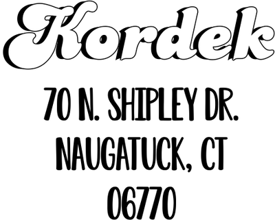 Kordek Bold Address Stamp