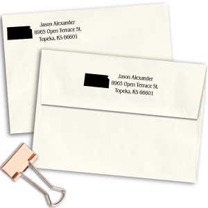 Kansas Return Address Stamp Imprint Example
