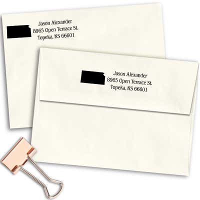 Kansas Return Address Stamp - alternate view