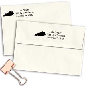Kentucky Return Address Stamp Imprint Example