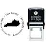 Kentucky Round Address Stamp Body and Design
