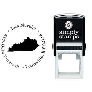 Kentucky Round Address Stamp Body and Design