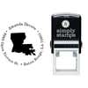 Louisiana Round Address Stamp Body and Design