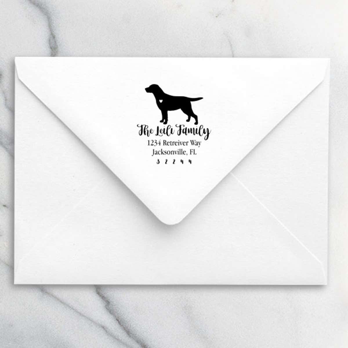 Labrador Retriever Love Address Stamp