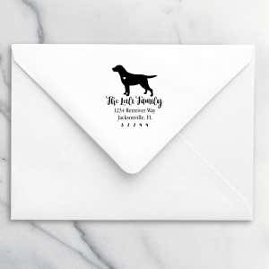 Labrador Retriever Love Address Stamp