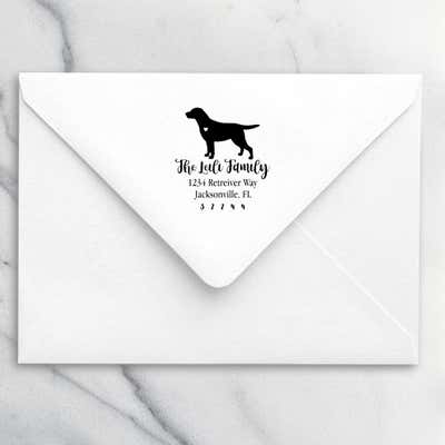 Labrador Retriever Love Address Stamp - alternate view