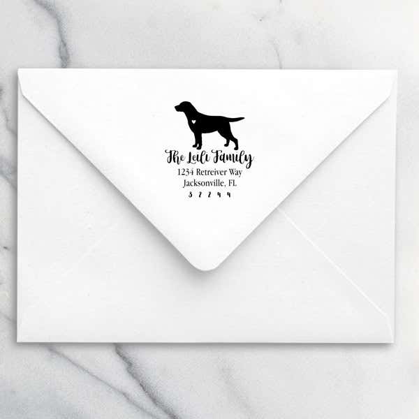 Labrador Retriever Love Address Stamp