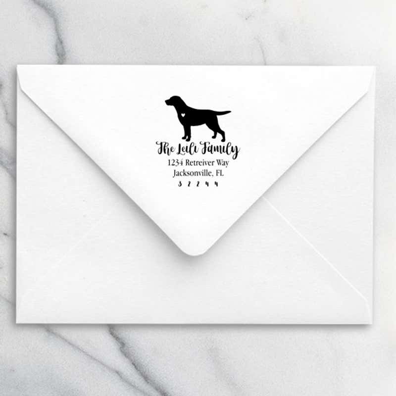 Labrador Retriever Love Address Stamp