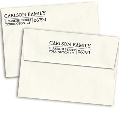 Letterpress Custom Address Stamp - alternate view