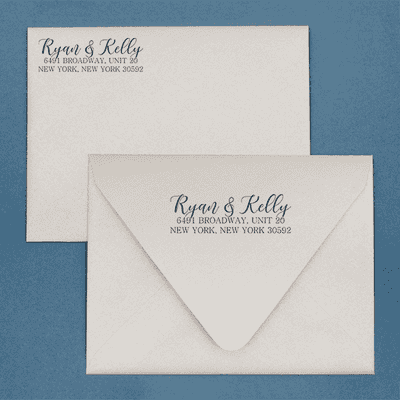 Kelly Script Address Stamp - alternate view