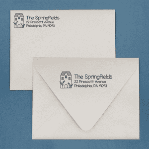 Townhouse Address Stamp Lifestyle
