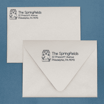 Townhouse Address Stamp - alternate view