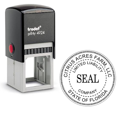 Limited Liability Company Seal Rubber Stamp - alternate view