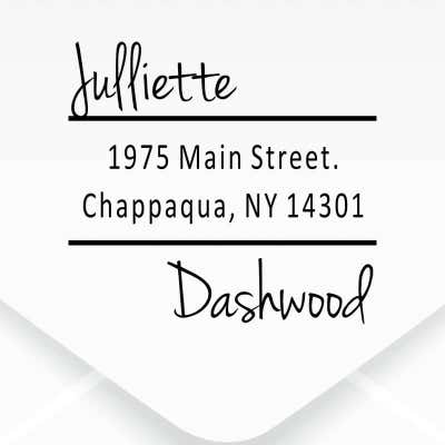 Davenport Offset Address Stamp On Envelope Close Up